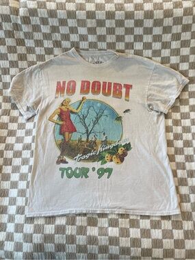 Vintage "Tour '97" Graphic Tee in White - Band Shirt